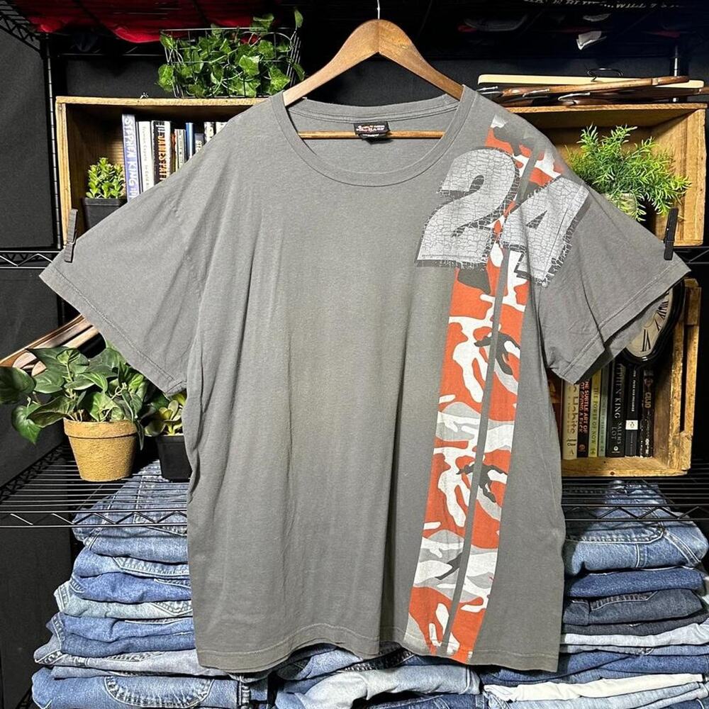 Chase Authentics NASCAR Jeff Gordon Racing Tee Mens 2XL Grey Skater Boxy Shirt